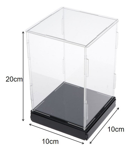 Caja De Exhibición De Acrílico Transparente El 10x10x20cm