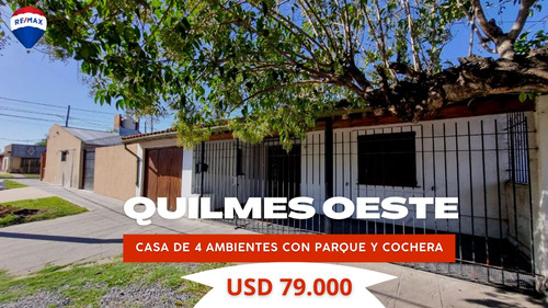 Venta Casa 4 Amb Con Parque Y Quinch Quilmes Oeste