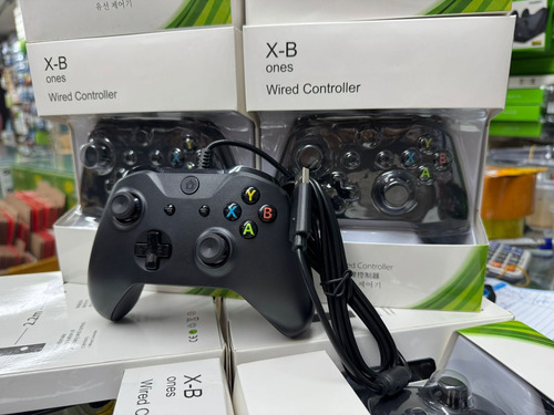 Joystick Compativel Xbox One Series Pc Com Fio Lançamento Preto