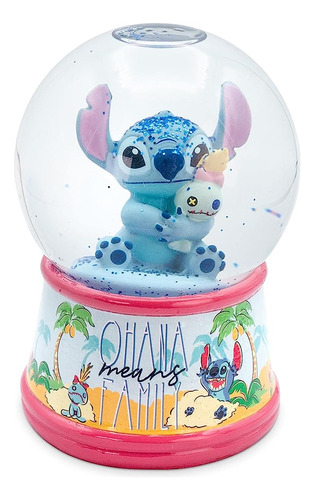 Disney Lilo & Stitch Ohana Iluminan El Globo De Nieve Con La