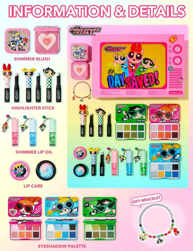 Sheglam Set Maquillaje Colección Chicas Super Poderosas