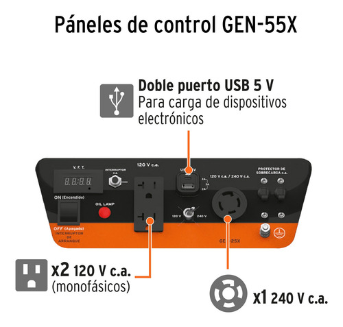 Generador Con Ruedas Motor Ohv 9hrs X 18lt 120 Y 240 25a