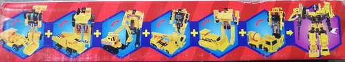 Figura Carros Construcción Transformable Robot Vintage 90's (Usado)