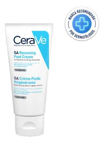 Crema Renovadora De Pies Cerave Con Ácido Salicílico 88 Ml