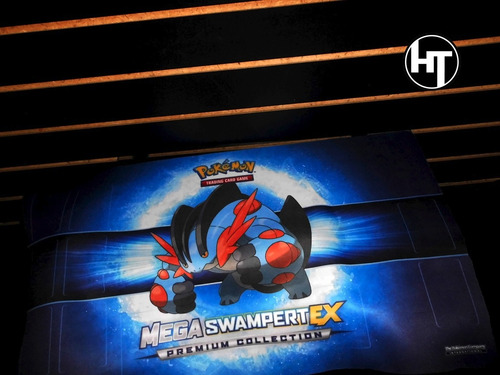 Imagen 7 de 10 de Pokemon, Trading Card Game, Mega Swampert Ex, Play Mat, 24