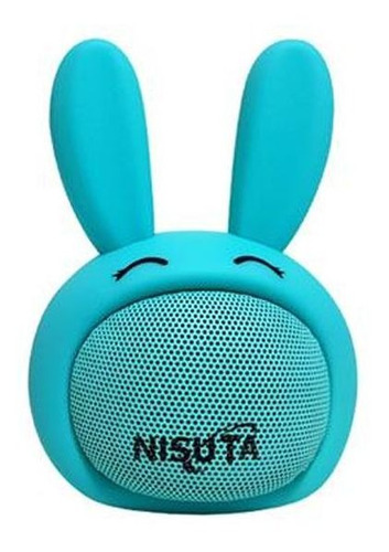 Nisuta Parlante Portatil Bluetooth Conejo Turquesa Ns-pa81bc