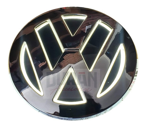 Logo Led Volkswagen 3d Color Blanco 11cm