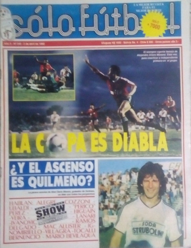 Solo Futbol N°249 Poster San Martin De Tucuman,quilmes,indep