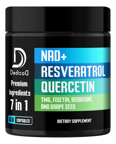 Suplemento Nad+ 1000 Mg Suplemento Nad Puro Combinado Sin Sabor