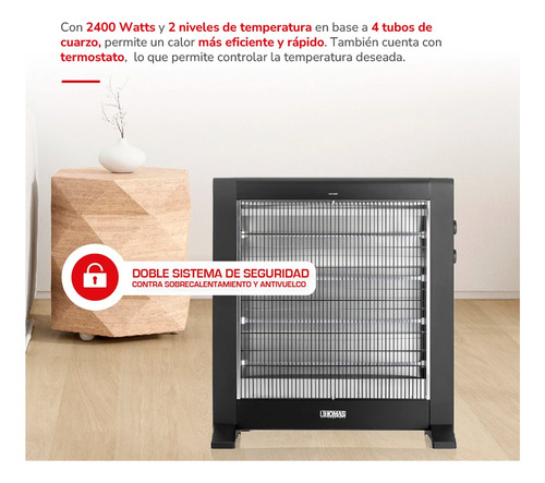 Calefactor Radiador Thomas Th-rfc55 2400w