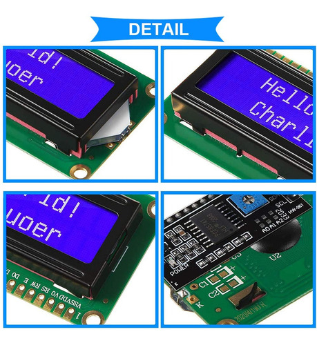 Display Lcd 16x2 + Modulo I2c Interfaz De Conversion