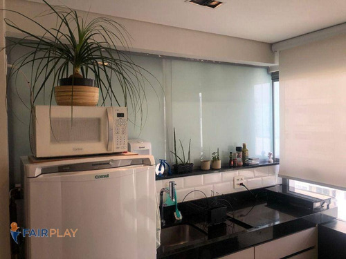 Imagem 5 de 26 de Apartamento Estilo Studio, Um Dormitorio, Uma Vaga De Garagem, 30m De Area Util, No Brooklin ! - Ap6492
