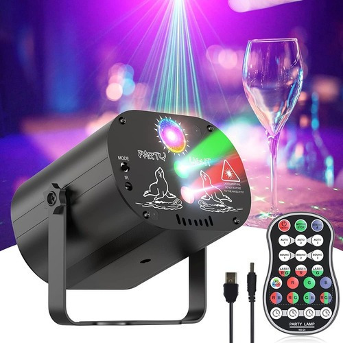 Juego De Luz Láser Para Fiestas 60 Luces De Discoteca Con Pa