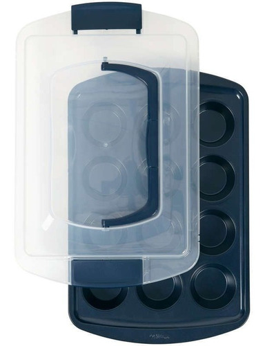 Molde Para 12 Cupcakes Con Tapa Wilton Titanweb