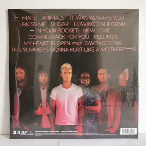 Maroon 5 V Vinilo Nuevo Eu Musicovinyl