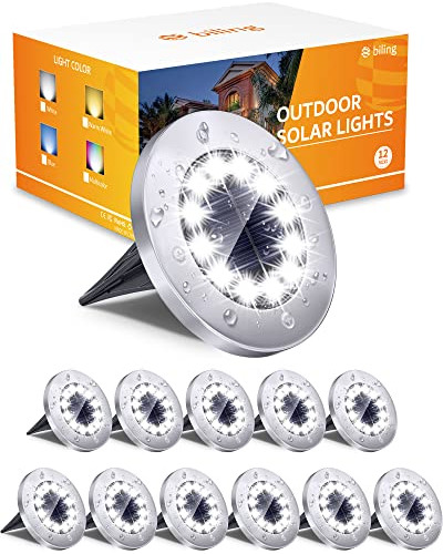 Luces Solares Para Exteriores Bling, 12 Unidades, Brillantes