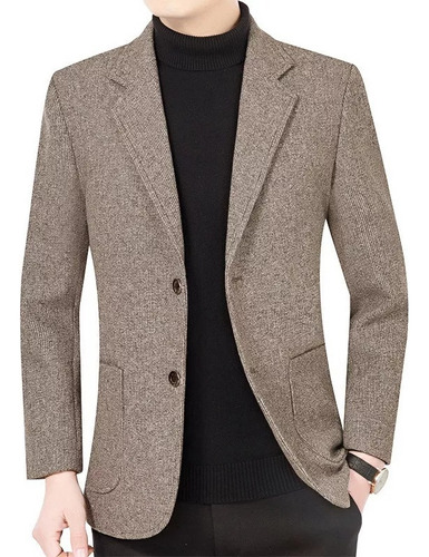 Saco Blazer Hombre Moda Formal Confort Slim Fit Dos Botón M