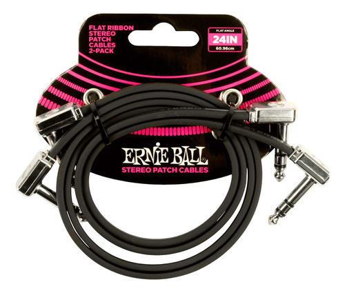 Ernie Ball Pack X2 Cable Interpedal Estéreo Trs P06406 60cm