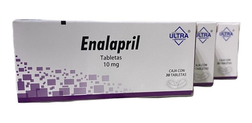 Pack 3 Cajas De Enalapril 10mg Con 30 Tabs Cu