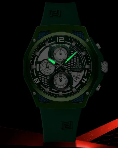 Reloj Naviforce Deportivo Nf8051t Goma Hombre + Estuche