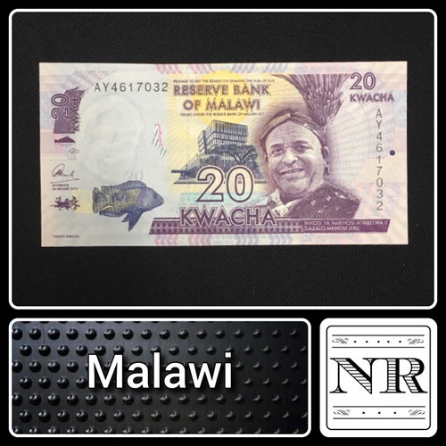 Malawi (africa) 2015 - 20 Kwacha - Unc - P# 63b