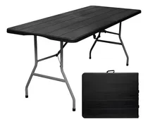 Comprar Combo X2 Mesas Para Jardin Exterior Plegable Camping Playa Pesca Color Negro Gardenlife