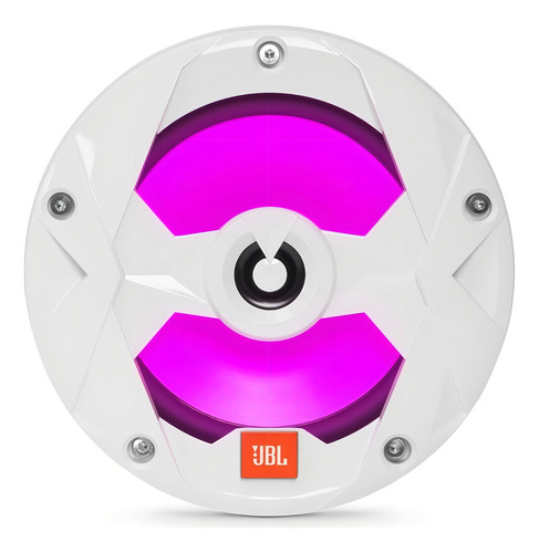 Alto-falantes marinhos de 6,5 polegadas Jbl MS65lw 75 Watts Rms White Rgb Light