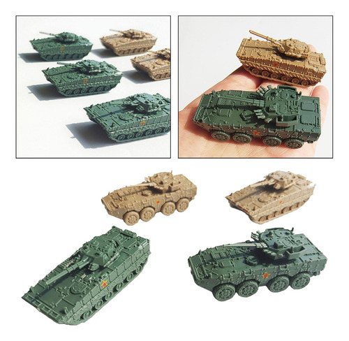 4x Escala 1/144 Modelo De Tanque Moderno Modelo De Vehículo