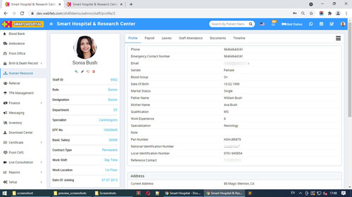 Sistema Web De Gestión Hospitalaria Php Software