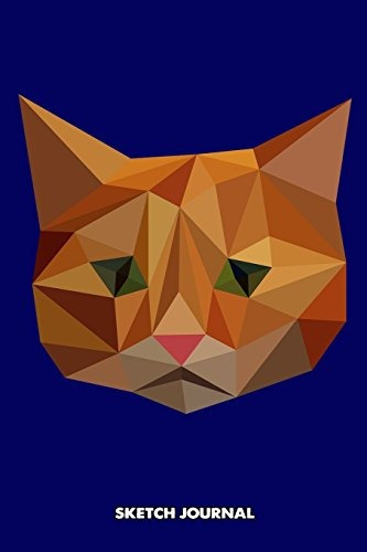 Sketch Journal Cat, Low Poly 3d Triangle Kitten Cute Breeds 