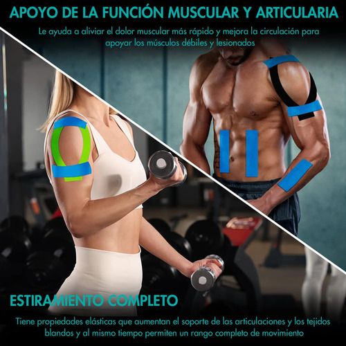 12 Rollos De Cinta De Kinesiología, 5cm * 5m Cinta