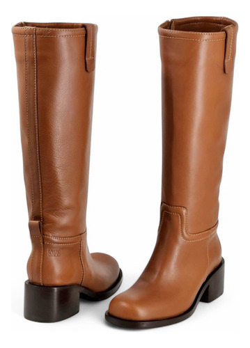 Botas Altas Saverio Di Ricci 25ib7273 Cuero Suela