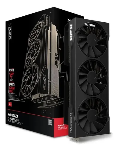 XFX Swift Radeon RX 9070 XT 16GB 動作確認済 Placa De Vídeo Xfx Swift Amd Radeon Rx 9070 Xt, 16gb, Gddr6
