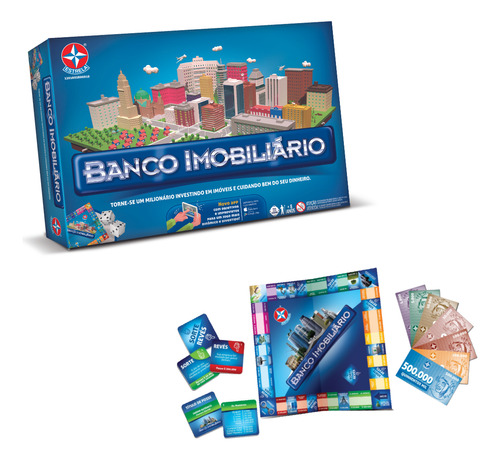 Jogo De Tabuleiro Banco Imobiliário Com Aplicativo Estrela