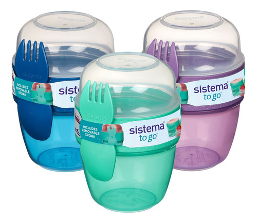 Pack 6 Tapers Snack Sistema To Go Colores Surtidos 500ml Color Multicolor
