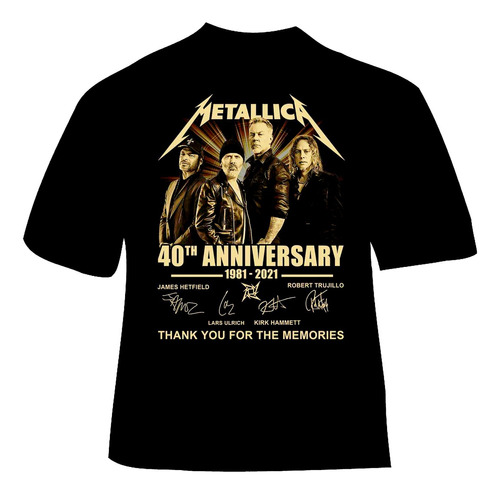 Polera Metallica - Ver 17 - 40 Anniversary