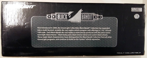 Greenlight Black Bandit Vw Microbus Negra 1:18 Envio Gratis