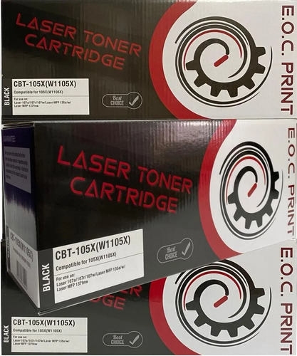 Toner Eocprint 105a Laser Hp 107a 107w 135a 135w 137fnw Chip