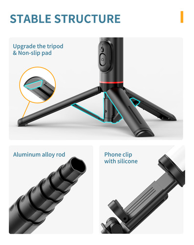 Trípode De Escritorio Portátil Para Selfie Stick Para Soport
