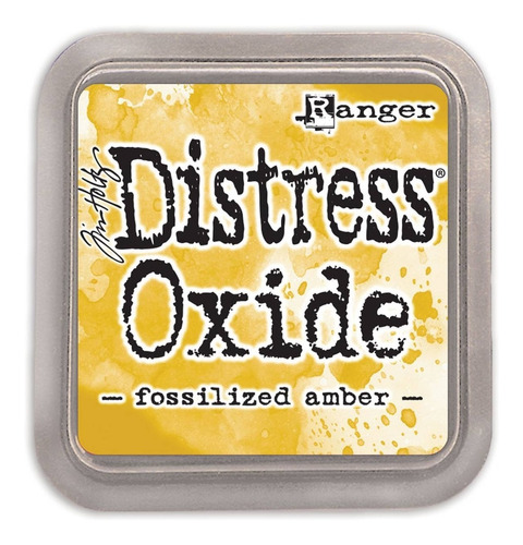 Tinta Distress Oxide Scrapbook Ranger Fossilized Amber