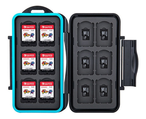 Imagen 1 de 7 de Estuche Case Porta Cartuchos 12 Juegos Nintendo Switch 12msd