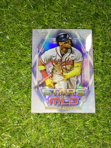 Cv Ronald Acuña Jr Topps Chrome Mlb Stars Of Mlb 2023