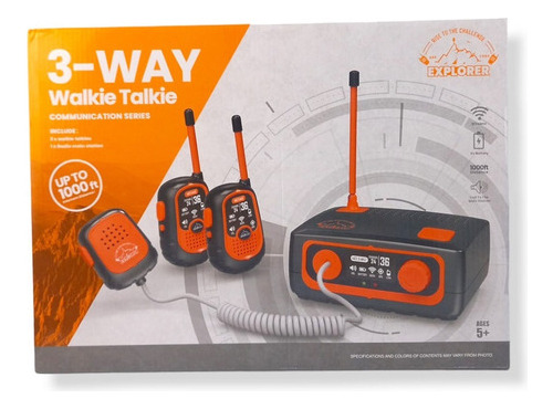 Base Con Handy Y Walkie Talkie Comunicadores Portátiles