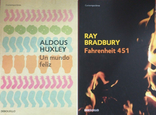 X2 Un Mundo Felíz + Fahrenheit 451 Huxley Ray Debolsillo