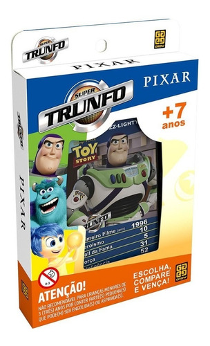 Super Trunfo Filmes Disney Pixar Toy Story Incríveis Da Grow