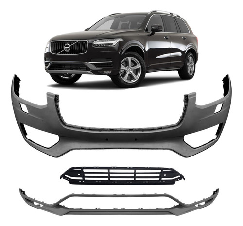 Parachoque Com Furo Spoiler Grade Volvo Xc90 2016 17 19 2020