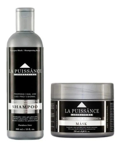 Shampoo + Mascara Black Matizador De La Puissance