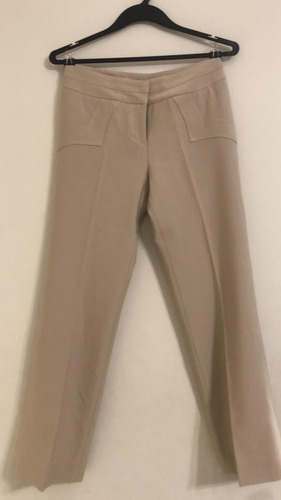 Pantalón De Vestir Crema,marca Opera By Bugui, Talla S