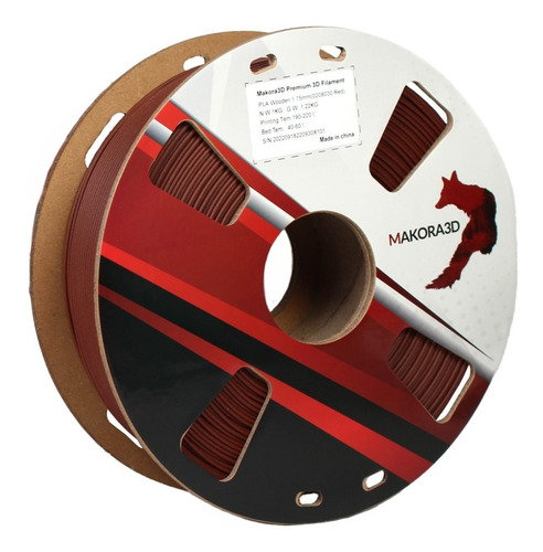 Imagen 1 de 10 de Filamento Pla+ - Makora3d - Madera 4 Tipos - Wood
