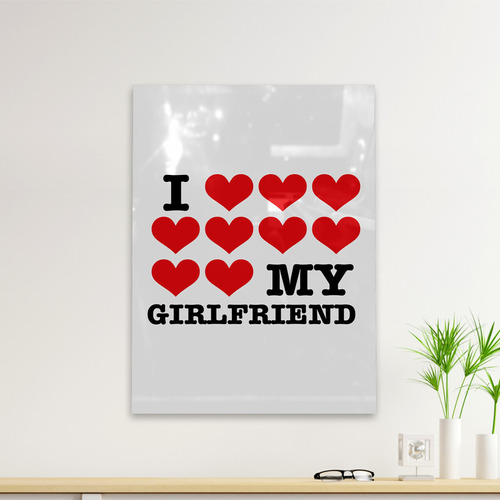 Cuadro Deco I Love My Girlfriend Ii (d0242 Boleto.store)